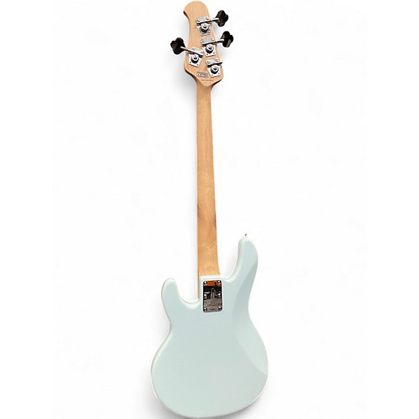 Used Sterling by Music Man Short Scale Stingray Daphne Blue Electric Bass Guitar