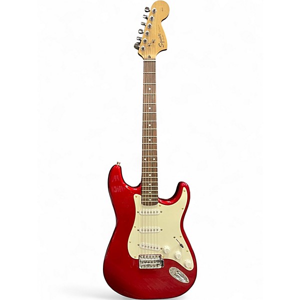 Used Squier Affinity Stratocaster Candy Apple Red Solid Body Electric Guitar