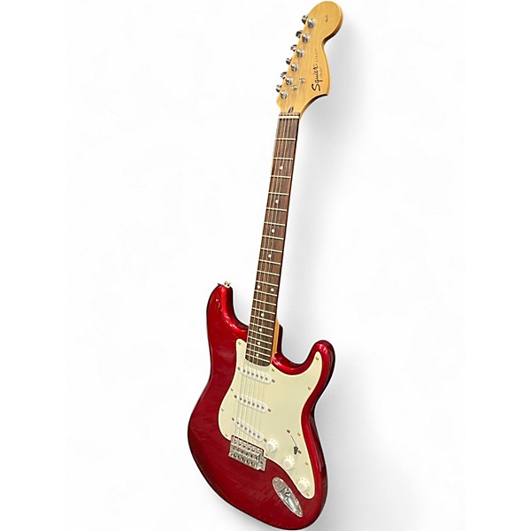 Used Squier Affinity Stratocaster Candy Apple Red Solid Body Electric Guitar