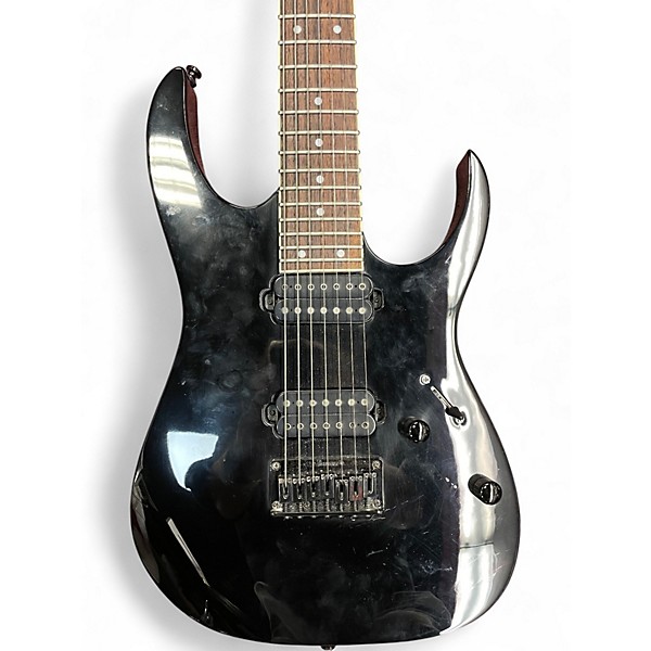 Used Ibanez RG7321 7 String Black Solid Body Electric Guitar