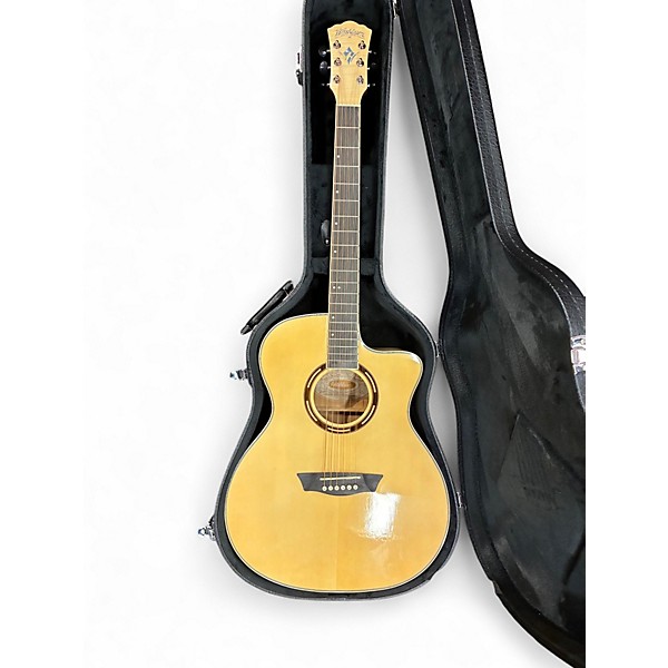 Used Washburn AG40CEK Natural Acoustic Electric Guitar
