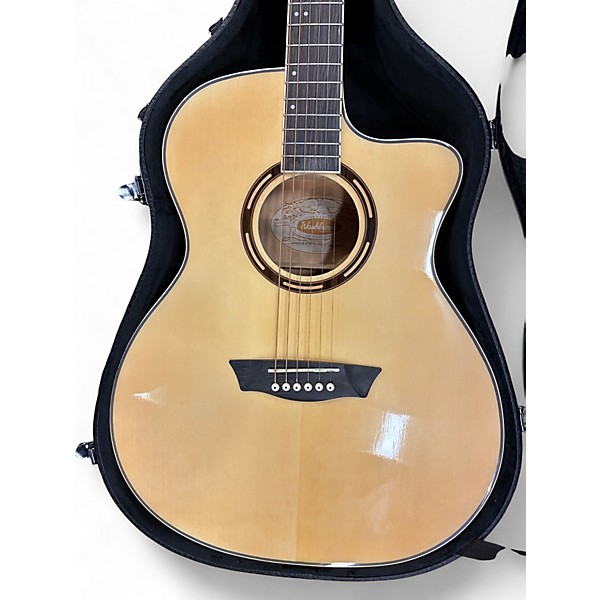 Used Washburn AG40CEK Natural Acoustic Electric Guitar