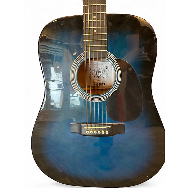 Used Kay K536 Blue Burst Acoustic Guitar