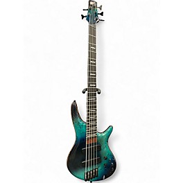 Used Ibanez SRMS805 Tropical Seafloor Electric Bass Guitar
