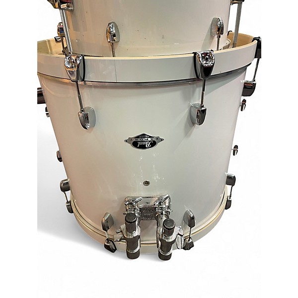 Used Pearl 5 Piece Export EXX WHITE Drum Kit