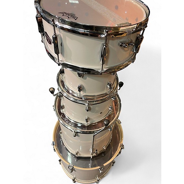 Used Pearl 5 Piece Export EXX WHITE Drum Kit