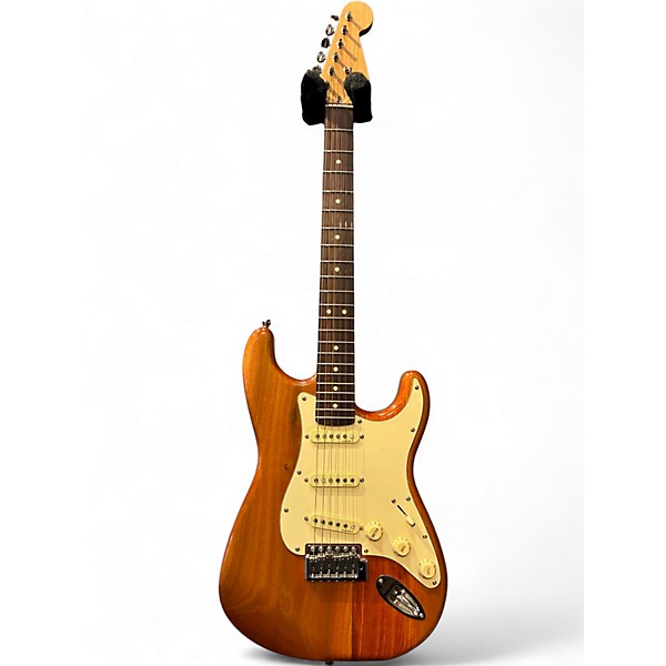 Used Warmoth Roasted Maple Partscaster Natural Solid Body Electric Guitar