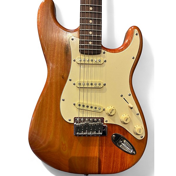 Used Warmoth Roasted Maple Partscaster Natural Solid Body Electric Guitar