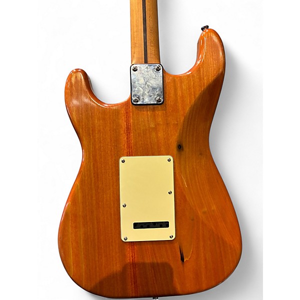 Used Warmoth Roasted Maple Partscaster Natural Solid Body Electric Guitar