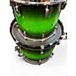 Used Pearl 6 Piece SESSION MAPLE CUSTOM GREEN BURST Drum Kit