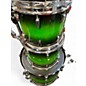 Used Pearl 6 Piece SESSION MAPLE CUSTOM GREEN BURST Drum Kit