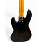 Used Squier Deluxe Jazz Bass Active V 5 String Black Electric Bass Guitar