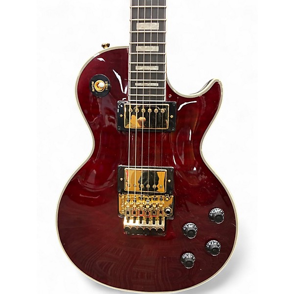 Used Epiphone Alex Lifeson Les Paul Custom Axcess Ruby Solid Body Electric Guitar