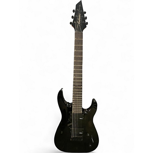Used Jackson JS22-7 Dinky 7 String HT Black Solid Body Electric Guitar