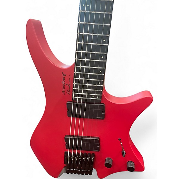 Used strandberg Boden Metal 7 red Solid Body Electric Guitar