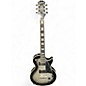 Used Epiphone Les Paul Custom Black and Silver Solid Body Electric Guitar thumbnail