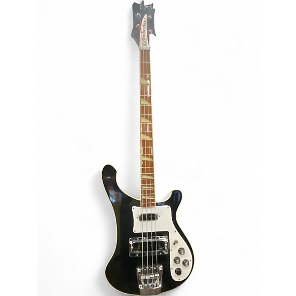 Vintage 1980 Rickenbacker 4001 JETGLO Black Electric Bass Guitar