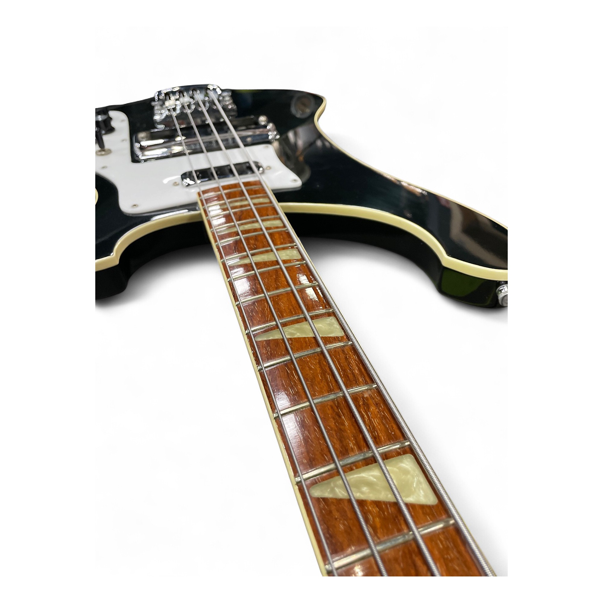 Vintage 1980 Rickenbacker 4001 JETGLO Black Electric Bass Guitar