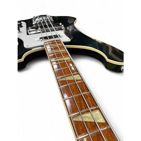 Vintage 1980 Rickenbacker 4001 JETGLO Black Electric Bass Guitar