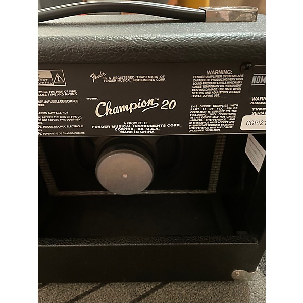 Used Fender Champion 20 Guitar Combo Amp