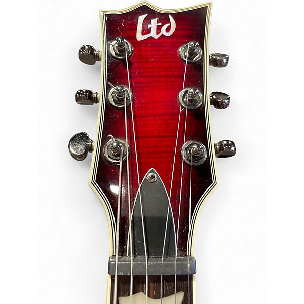 Used ESP LTD EC401FM Black Cherry Solid Body Electric Guitar