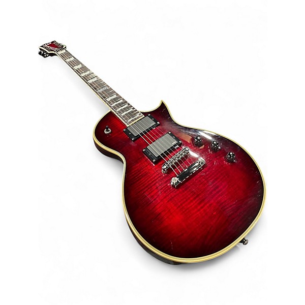 Used ESP LTD EC401FM Black Cherry Solid Body Electric Guitar