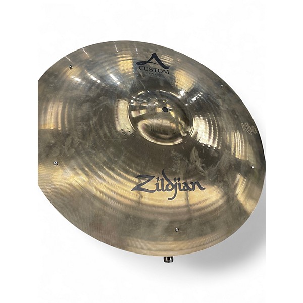 Used Zildjian 20in A Custom Medium Sizzle Ride Cymbal