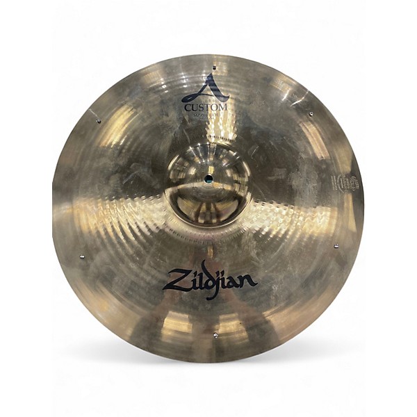 Used Zildjian 20in A Custom Medium Sizzle Ride Cymbal