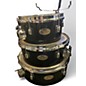 Used Pearl 4 Piece Rhythm Traveler Compact Black Drum Kit