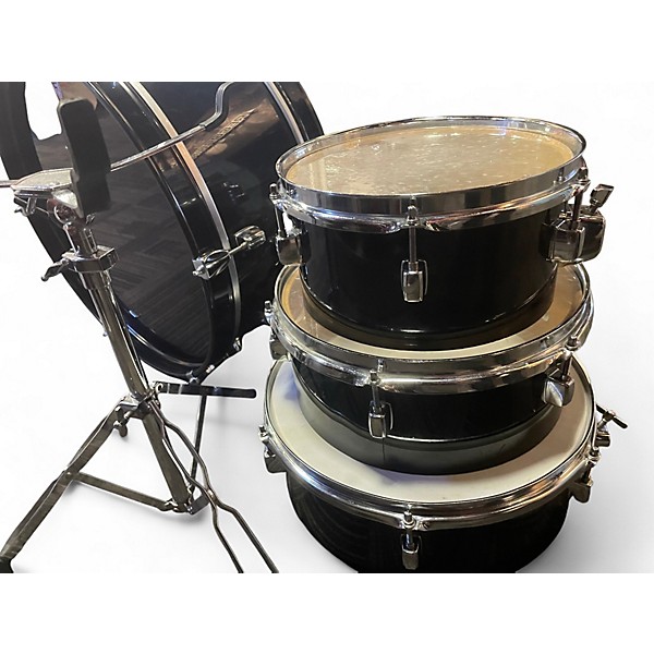 Used Pearl 4 Piece Rhythm Traveler Compact Black Drum Kit