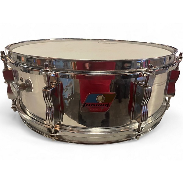 Vintage 1970s Ludwig 5.5X14 Festival Chrome Over Wood Drum