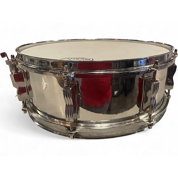 Vintage 1970s Ludwig 5.5X14 Festival Chrome Over Wood Drum