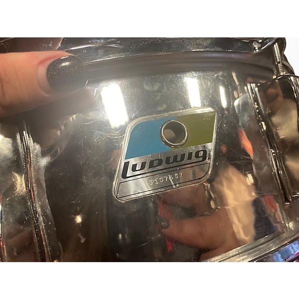 Vintage 1970s Ludwig 5.5X14 Festival Chrome Over Wood Drum