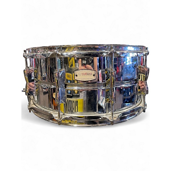 Used Yamaha 6.5X14 Stage Custom Snare Silver Drum