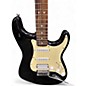 Used Starcaster by Fender Stratocaster Black Solid Body Electric Guitar