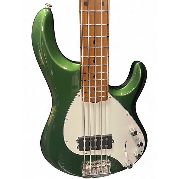 Used 2019 Ernie Ball Music Man StingRay 5 Special H Charging Green Electric Bass Guitar