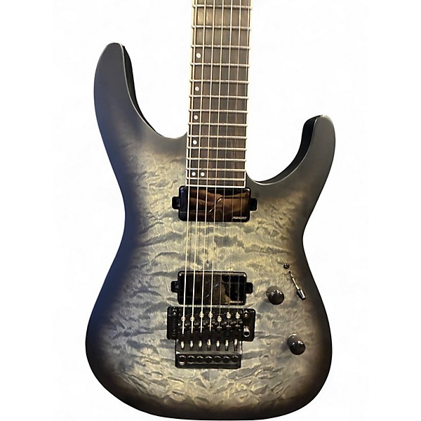 Used ESP LTD M-1007B Trans Black Solid Body Electric Guitar