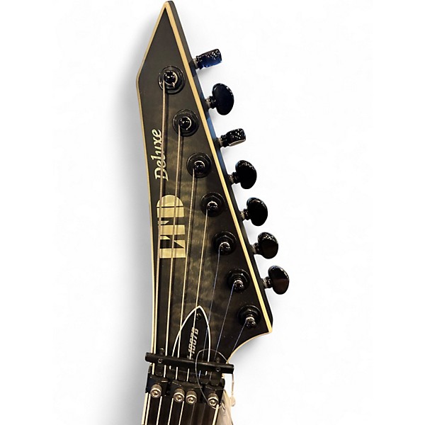 Used ESP LTD M-1007B Trans Black Solid Body Electric Guitar