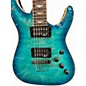 Used Schecter Guitar Research omen elite Ocean Blue Burst Solid Body Electric Guitar