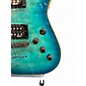 Used Schecter Guitar Research omen elite Ocean Blue Burst Solid Body Electric Guitar
