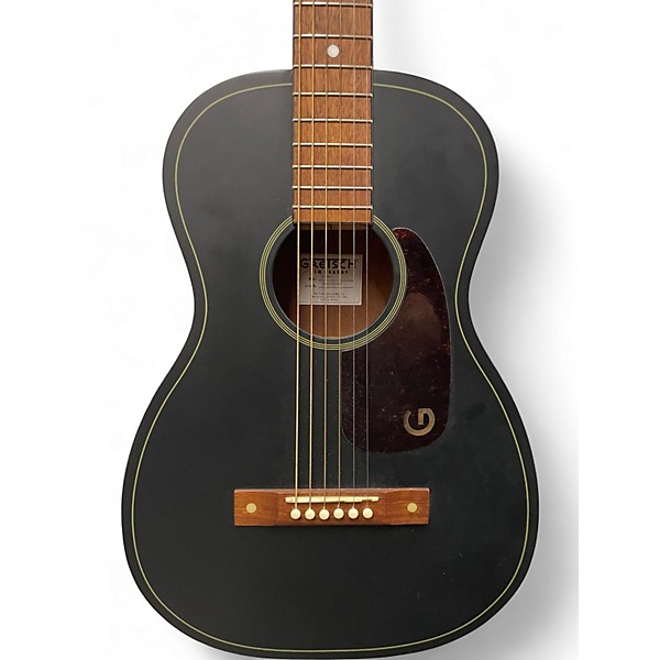 Used Gretsch Guitars Jim Dandy Deltoluxe Parlor Black Acoustic Guitar
