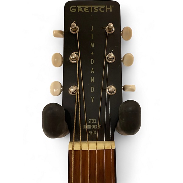 Used Gretsch Guitars Jim Dandy Deltoluxe Parlor Black Acoustic Guitar