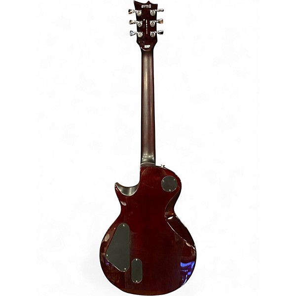 Used ESP LTD EC-1000 DLX Quilted Blood Red Solid Body Electric Guitar
