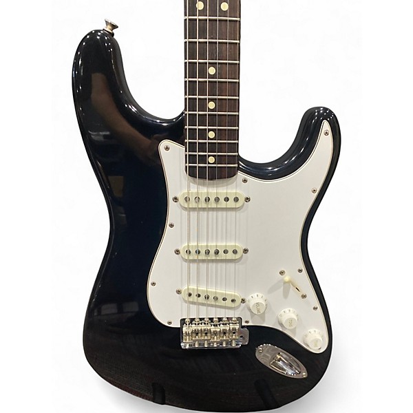Vintage 1989 Fender AVRI Stratocaster Black Solid Body Electric Guitar
