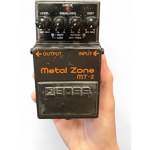 Used BOSS MT2 Metal Zone Distortion Effect Pedal