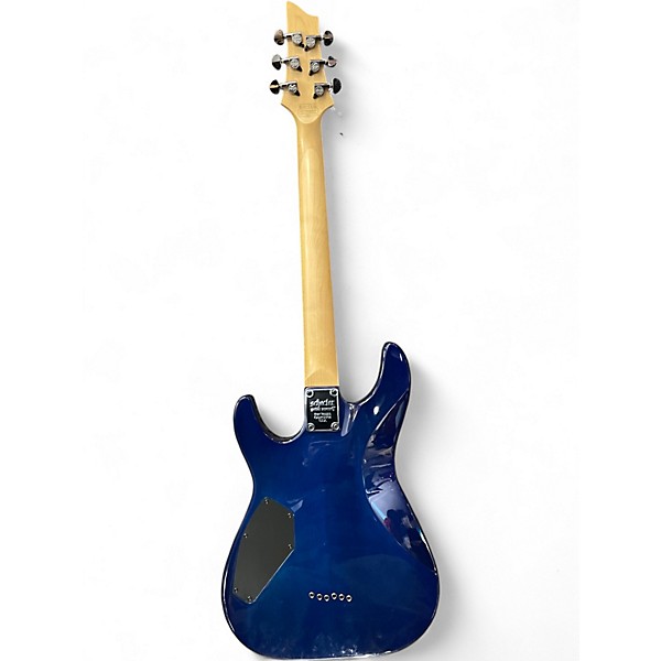 Used Schecter Guitar Research Omen Extreme 6 Blue Solid Body Electric Guitar