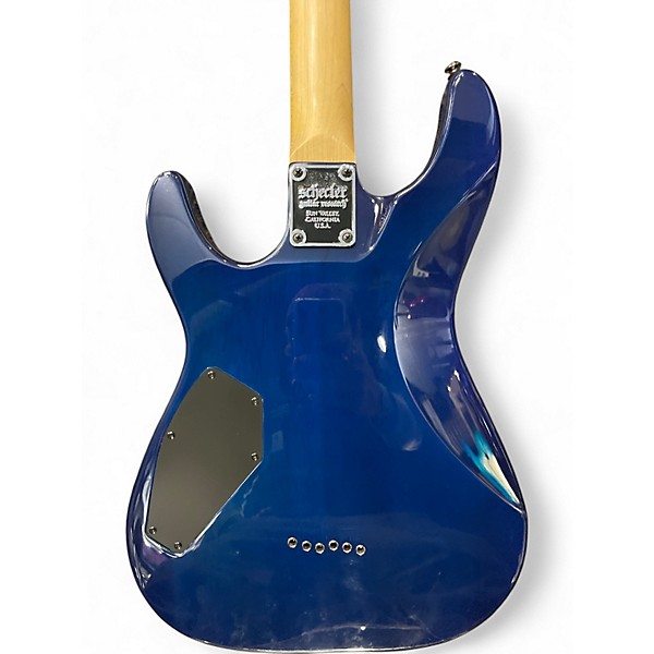 Used Schecter Guitar Research Omen Extreme 6 Blue Solid Body Electric Guitar