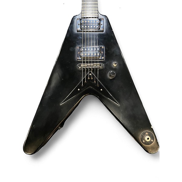 Used Epiphone Wayne Static Flying V Black Solid Body Electric Guitar