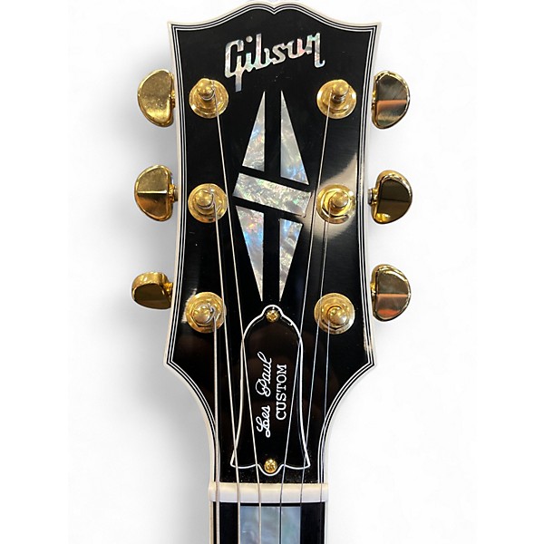 Used Gibson Les Paul Custom Ebony Solid Body Electric Guitar