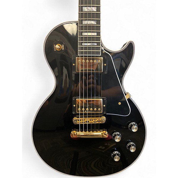 Used Gibson Les Paul Custom Ebony Solid Body Electric Guitar